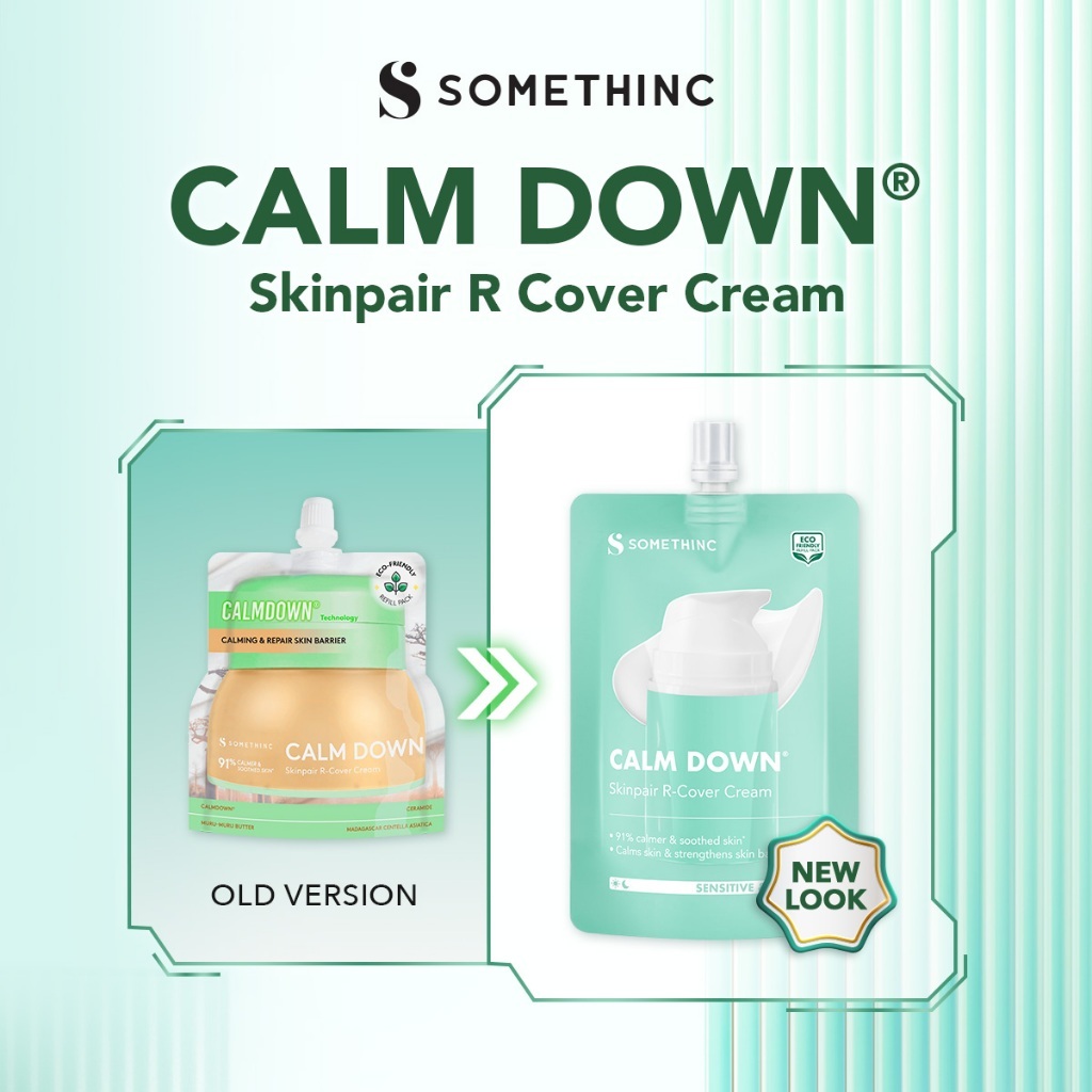 somethinc calm down skinpair r cover cream moisturizer/pelembab wajah somethinc calm down skinpair r cover cream moisturizer/pelembab wajah