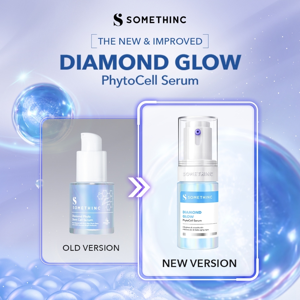 somethinc diamond glow phytocell serum 20ml/serum wajah somethinc diamond glow phytocell serum 20ml/serum wajah