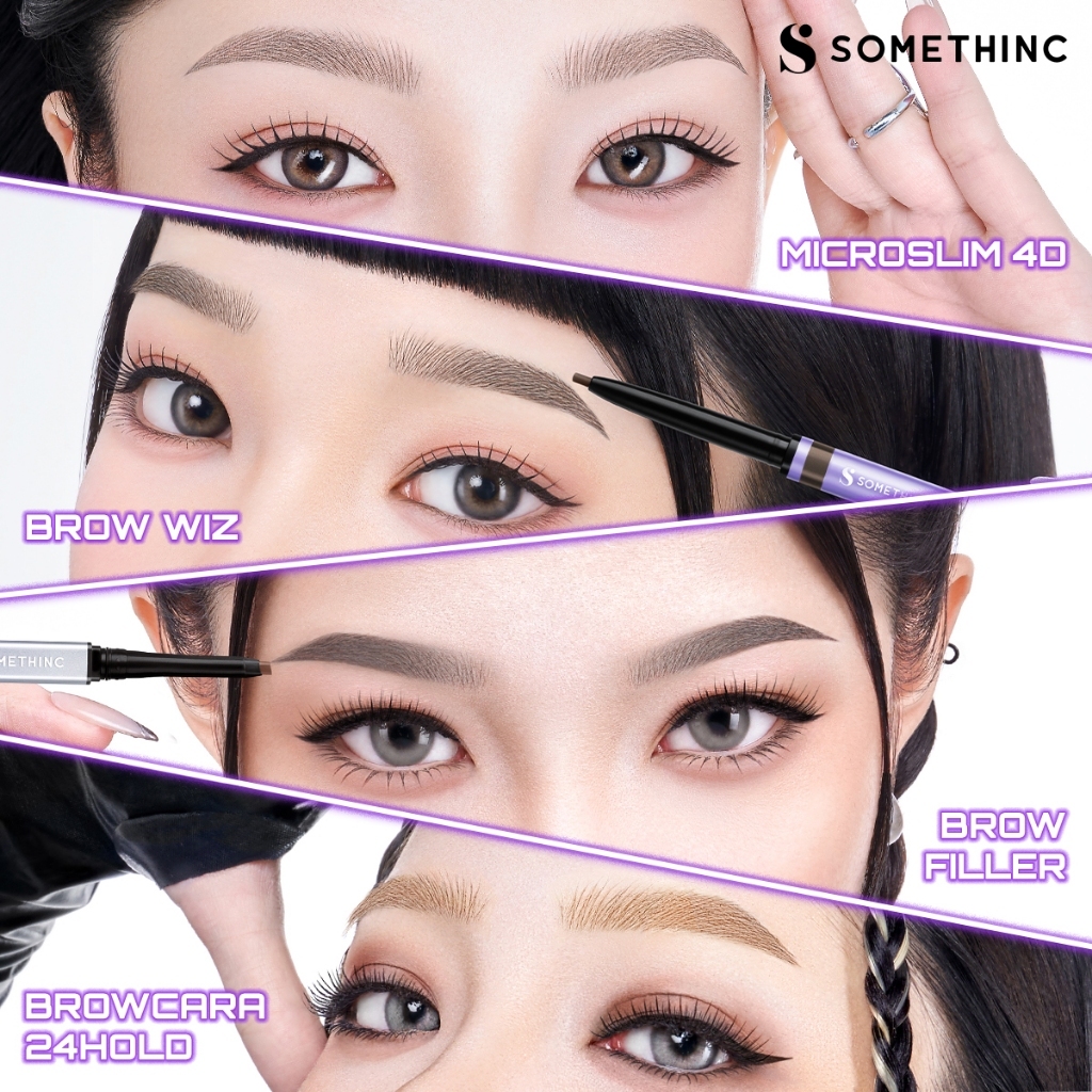 somethinc microslim 4d eyebrow pencil/pensil alis somethinc microslim 4d eyebrow pencil/pensil alis