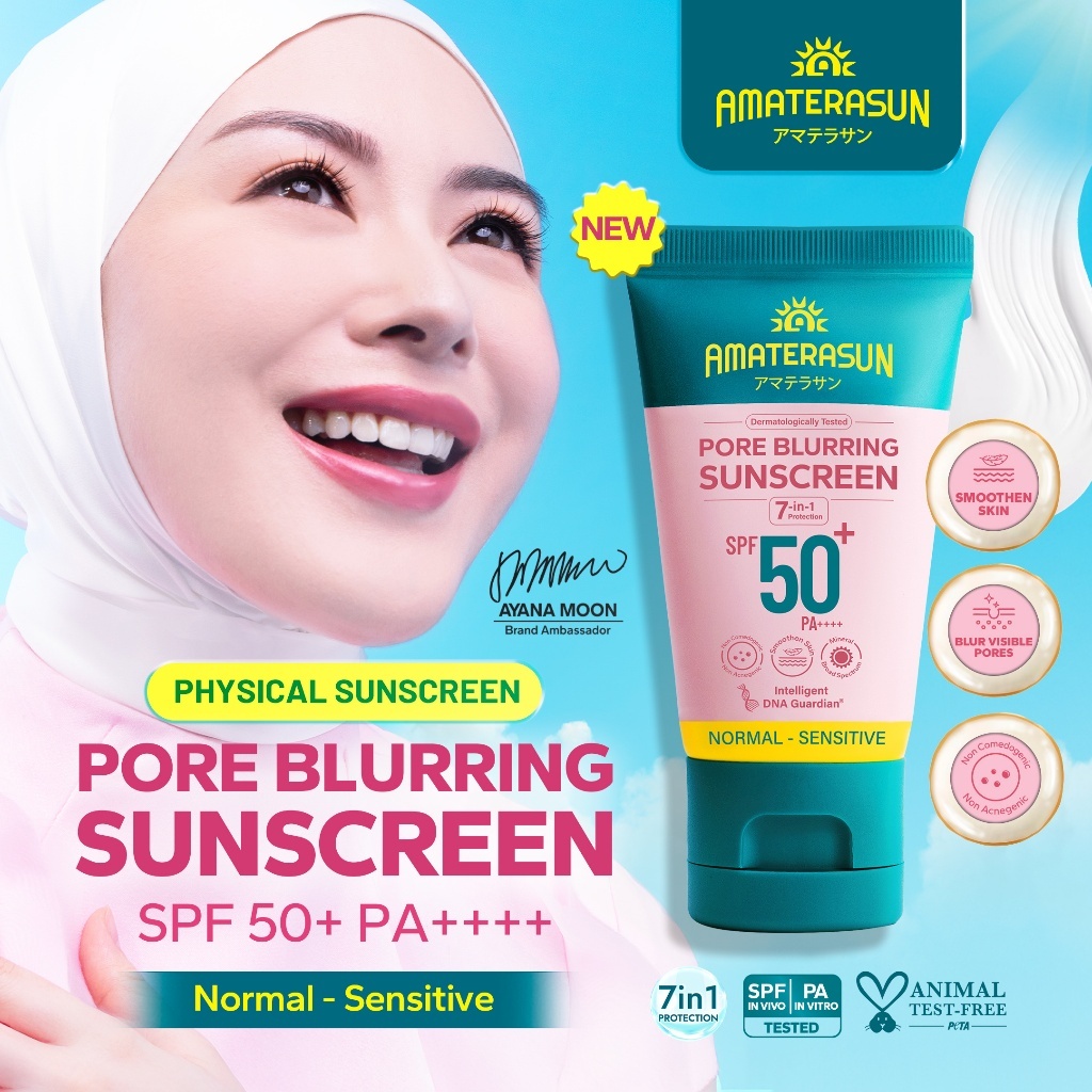 amaterasun pore blurring sunscreen spf 50 pa++++ 30g/tabir surya amaterasun pore blurring sunscreen spf 50 pa++++ 30g/tabir surya