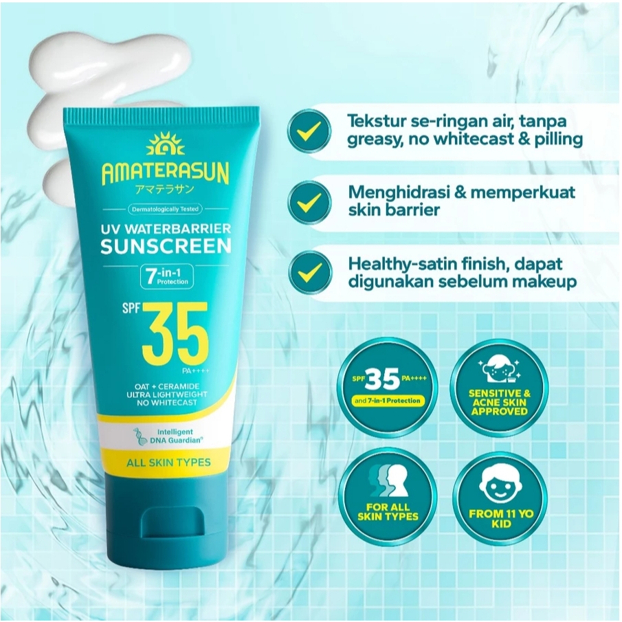 amaterasun uv waterbarrier spf 35 pa++++ 40g/tabir surya amaterasun uv waterbarrier spf 35 pa++++ 40g/tabir surya