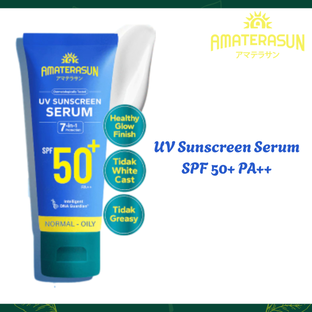 amaterasun uv sunscreen serum spf 50+ pa++ 50g/tabir surya amaterasun uv sunscreen serum spf 50+ pa++ 50g/tabir surya