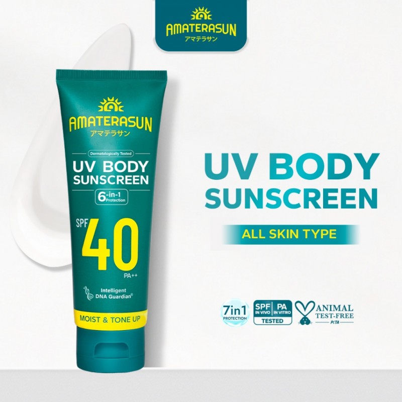 amaterasun uv body sunscreen spf 40 pa++ 100g/tabir surya amaterasun uv body sunscreen spf 40 pa++ 100g/tabir surya
