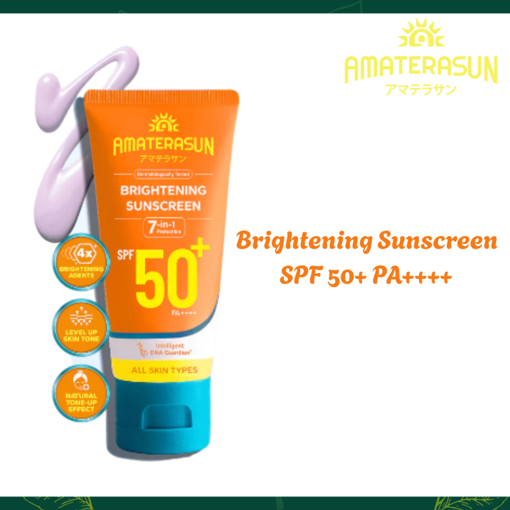 amaterasun brightening sunscreen spf 50+ pa++++ 40g/tabir surya amaterasun brightening sunscreen spf 50+ pa++++ 40g/tabir surya