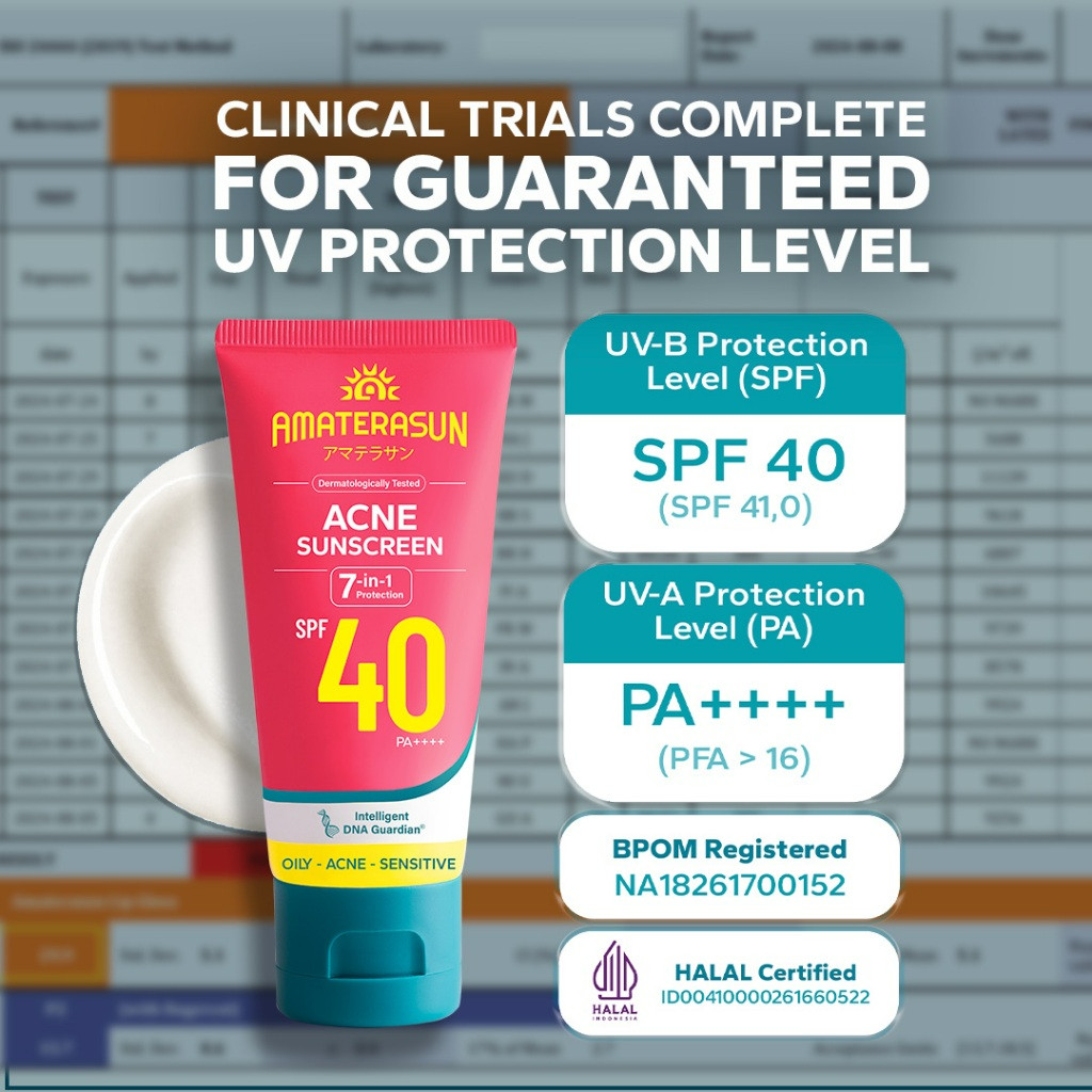 amaterasun acne sunscreen spf 40 pa++++ 40ml/tabir surya amaterasun acne sunscreen spf 40 pa++++ 40ml/tabir surya