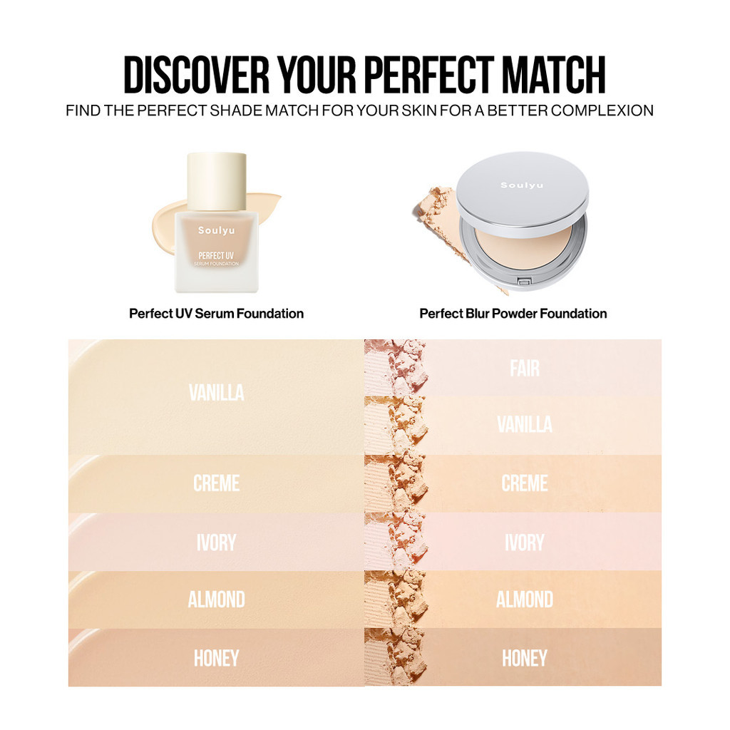 soulyu perfect blur powder foundation 9g/alas bedak soulyu perfect blur powder foundation 9g/alas bedak