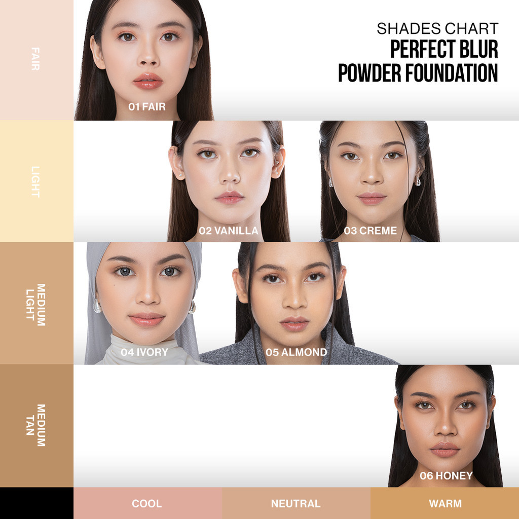 soulyu perfect blur powder foundation 9g/alas bedak soulyu perfect blur powder foundation 9g/alas bedak