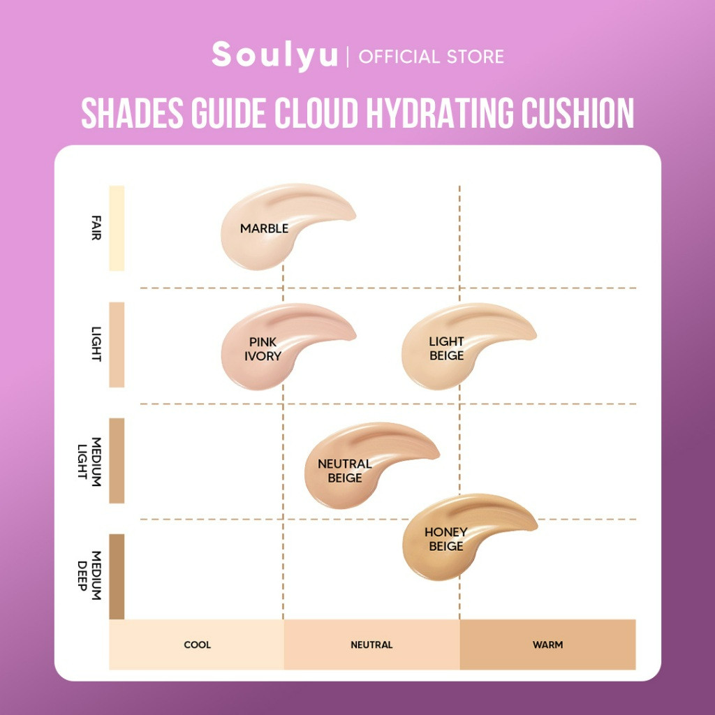 soulyu cloud hydrating cushion 12.5g/alas bedak soulyu cloud hydrating cushion 12.5g/alas bedak