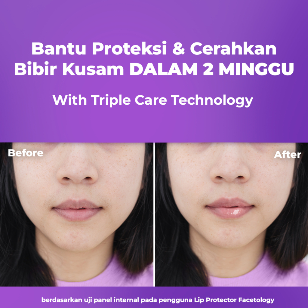 facetology triple care lip protector sunscreen 5g/pelembab bibir facetology triple care lip protector sunscreen 5g/pelembab bibir