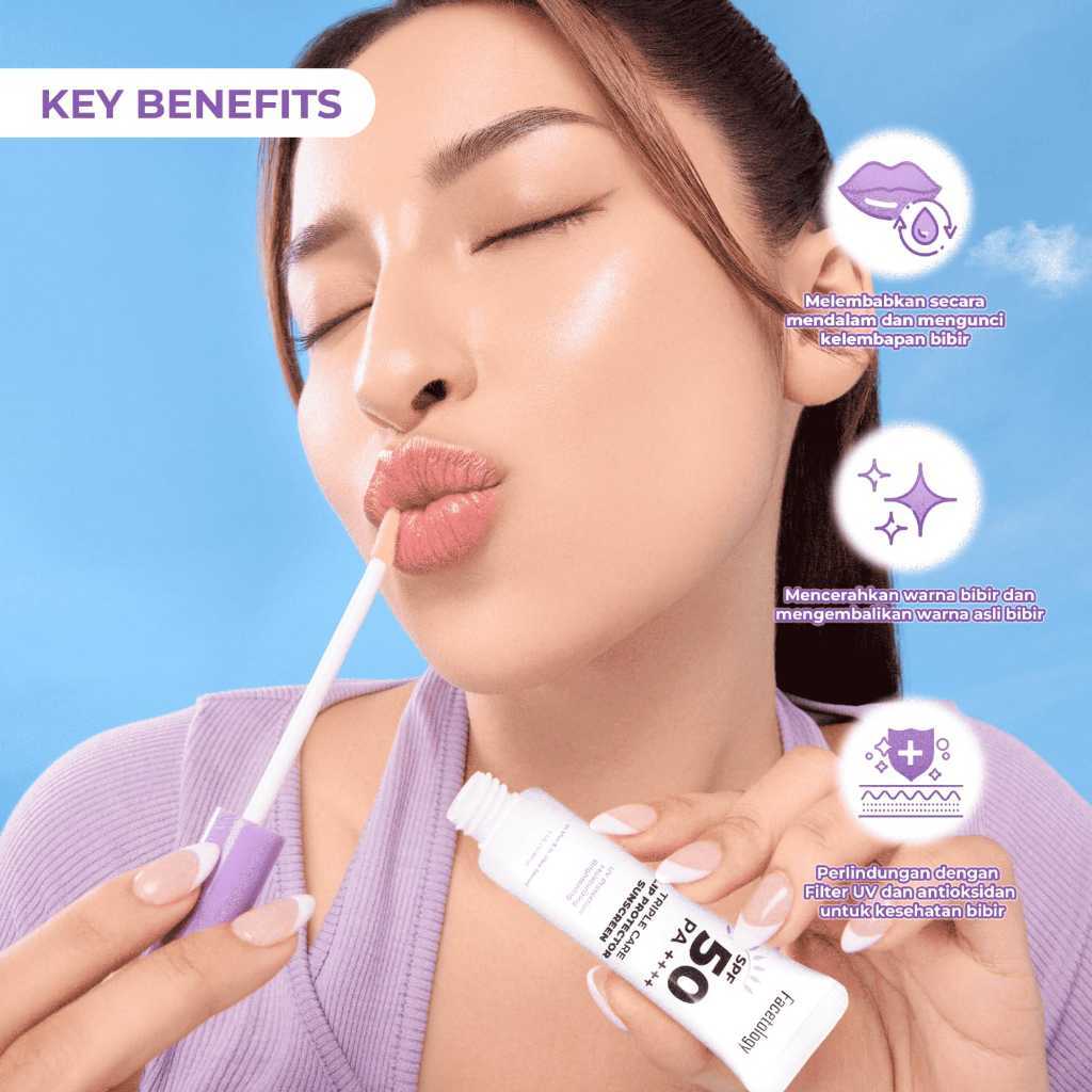 facetology triple care lip protector sunscreen 5g/pelembab bibir facetology triple care lip protector sunscreen 5g/pelembab bibir