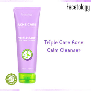 facetology triple care acne calm cleanser 100ml/pembersih wajah