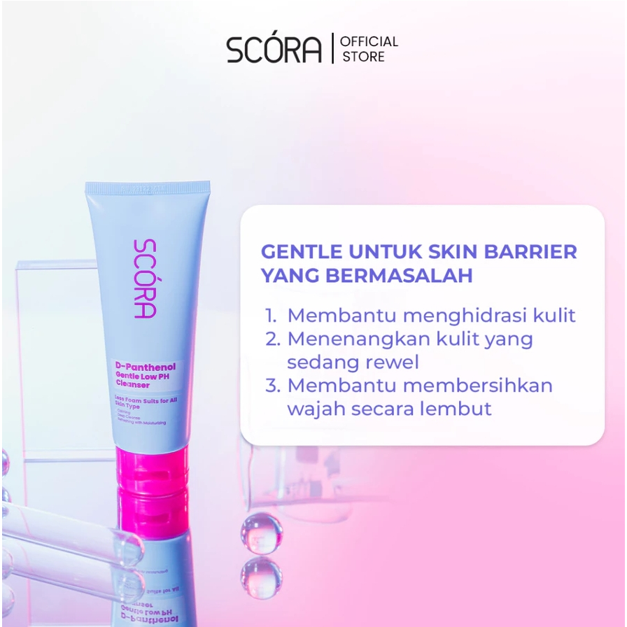 scora d panthenol gentle low ph cleanser 100ml/pembersih wajah scora d panthenol gentle low ph cleanser 100ml/pembersih wajah