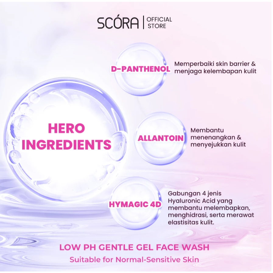 scora d panthenol gentle low ph cleanser 100ml/pembersih wajah scora d panthenol gentle low ph cleanser 100ml/pembersih wajah