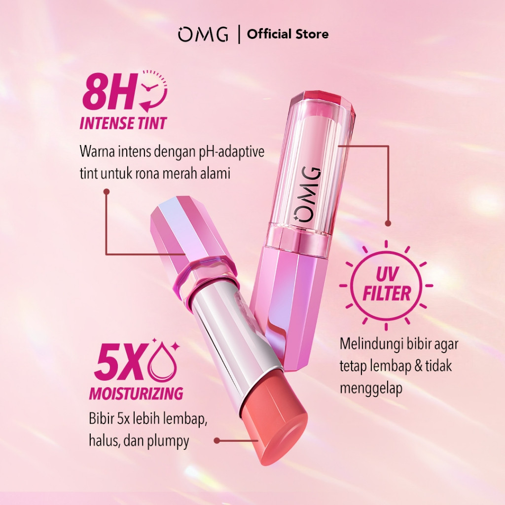 omg oh my glam gloss up tinted lip balm 3.5g omg oh my glam gloss up tinted lip balm 3.5g