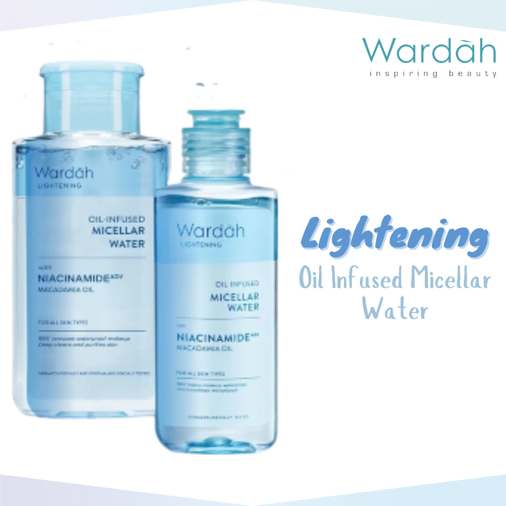 wardah lightening oil infused micellar water 100ml wardah lightening oil infused micellar water 100ml