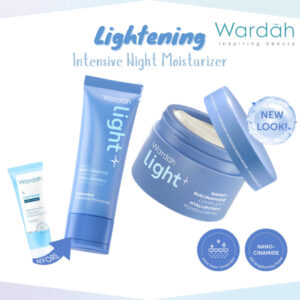 wardah lightening intensive night moisturizer 20ml and 30g/pelembab wajah