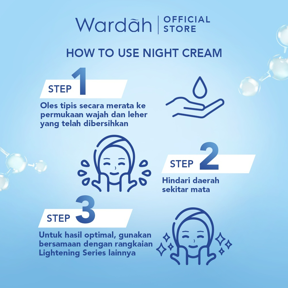wardah lightening intensive night moisturizer 20ml and 30g/pelembab wajah wardah lightening intensive night moisturizer 20ml and 30g/pelembab wajah