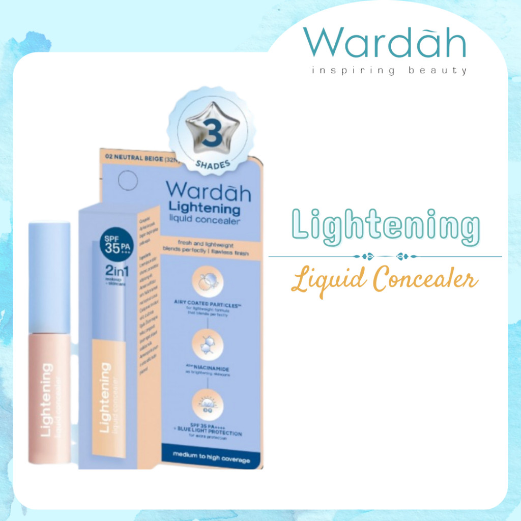 wardah lightening liquid concealer 6g wardah lightening liquid concealer 6g