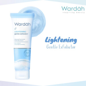 wardah lightening gentle exfoliator 50ml/pembersih wajah