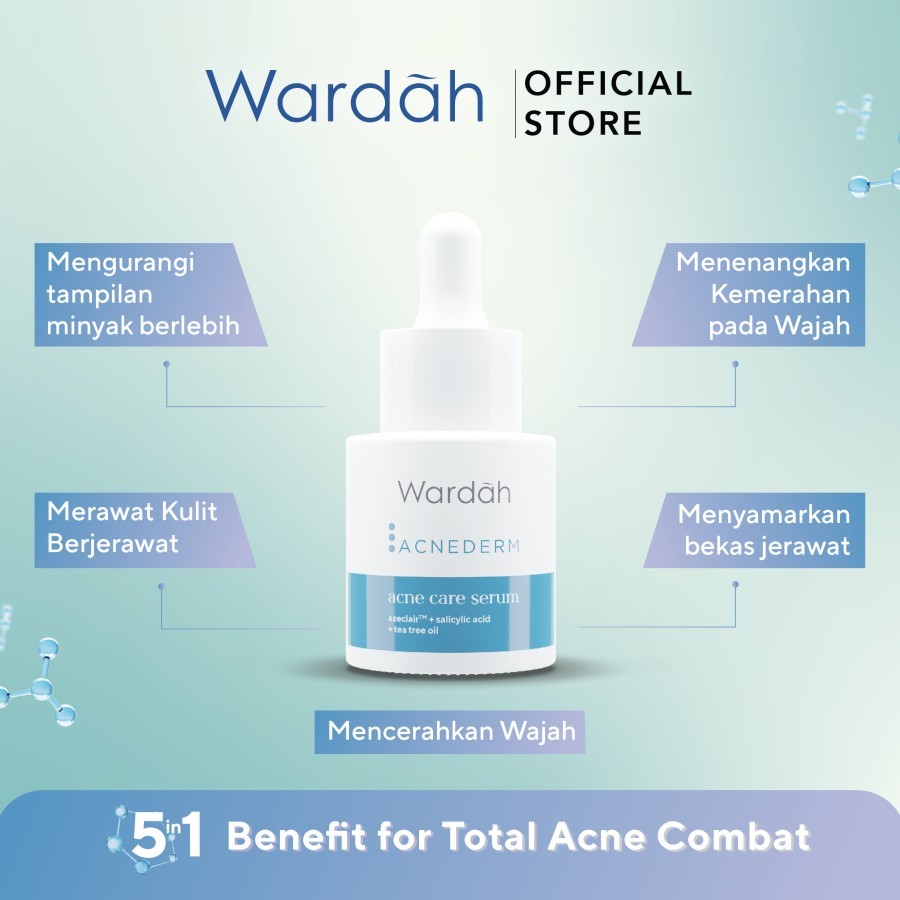 wardah acnederm acne care serum 15ml/serum wajah wardah acnederm acne care serum 15ml/serum wajah