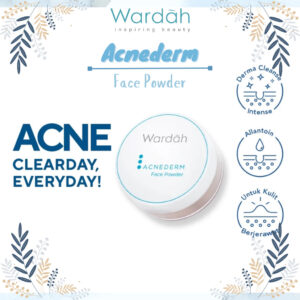 wardah acnederm face powder 20g/bedak tabur