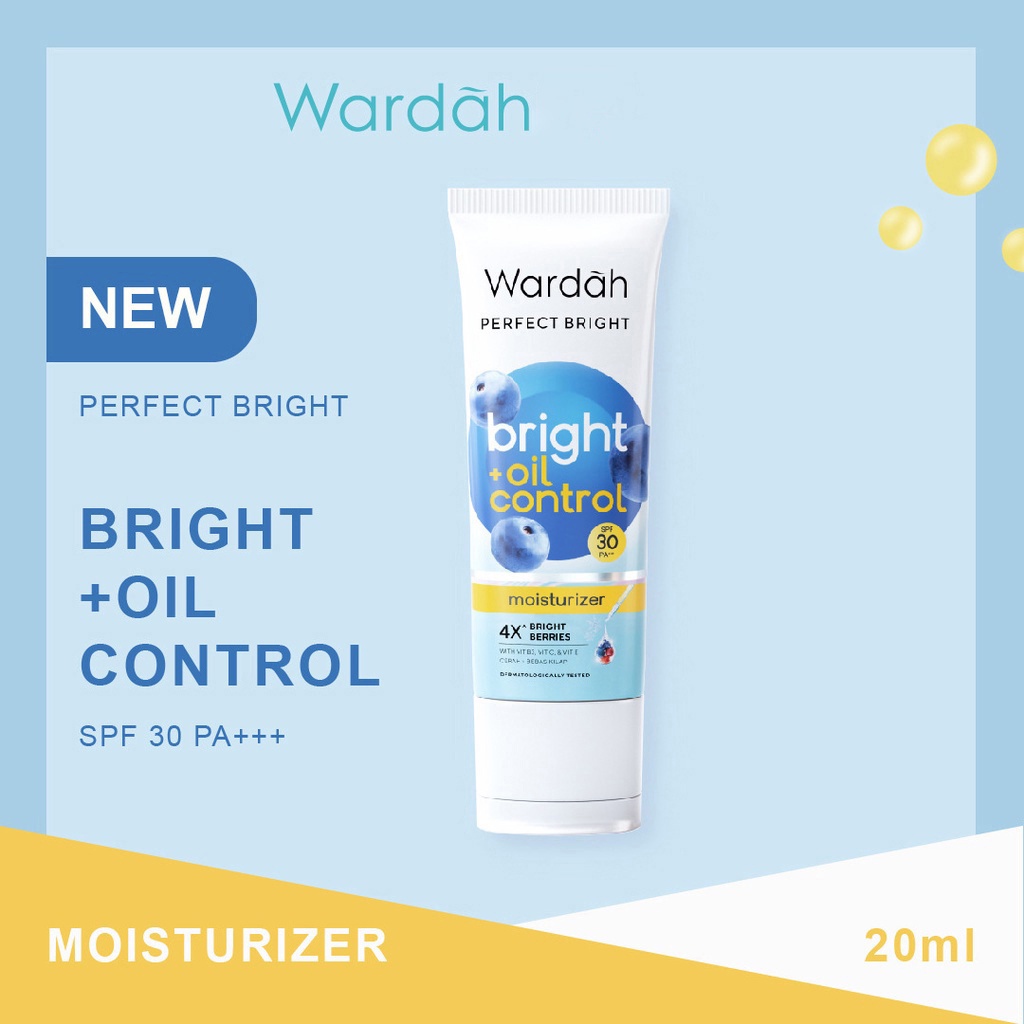 wardah perfect bright moisturizer bright smooth glow spf 30 pa+++ 20ml wardah perfect bright moisturizer bright smooth glow spf 30 pa+++ 20ml