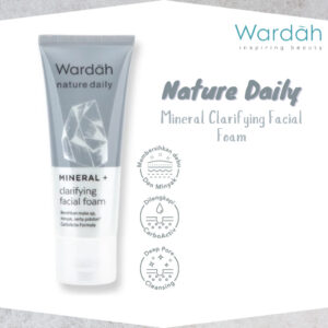 wardah nature daily mineral clarifying facial foam 100ml/pembersih wajah