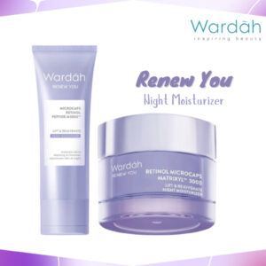 wardah renew you retinol microcaps firming rejuvenate night moisturizer 15g and 30g/pelembab wajah