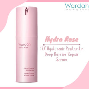 wardah hydra rose 14x hyaluronic pentavitin deep barrier repair serum 30ml/serum wajah