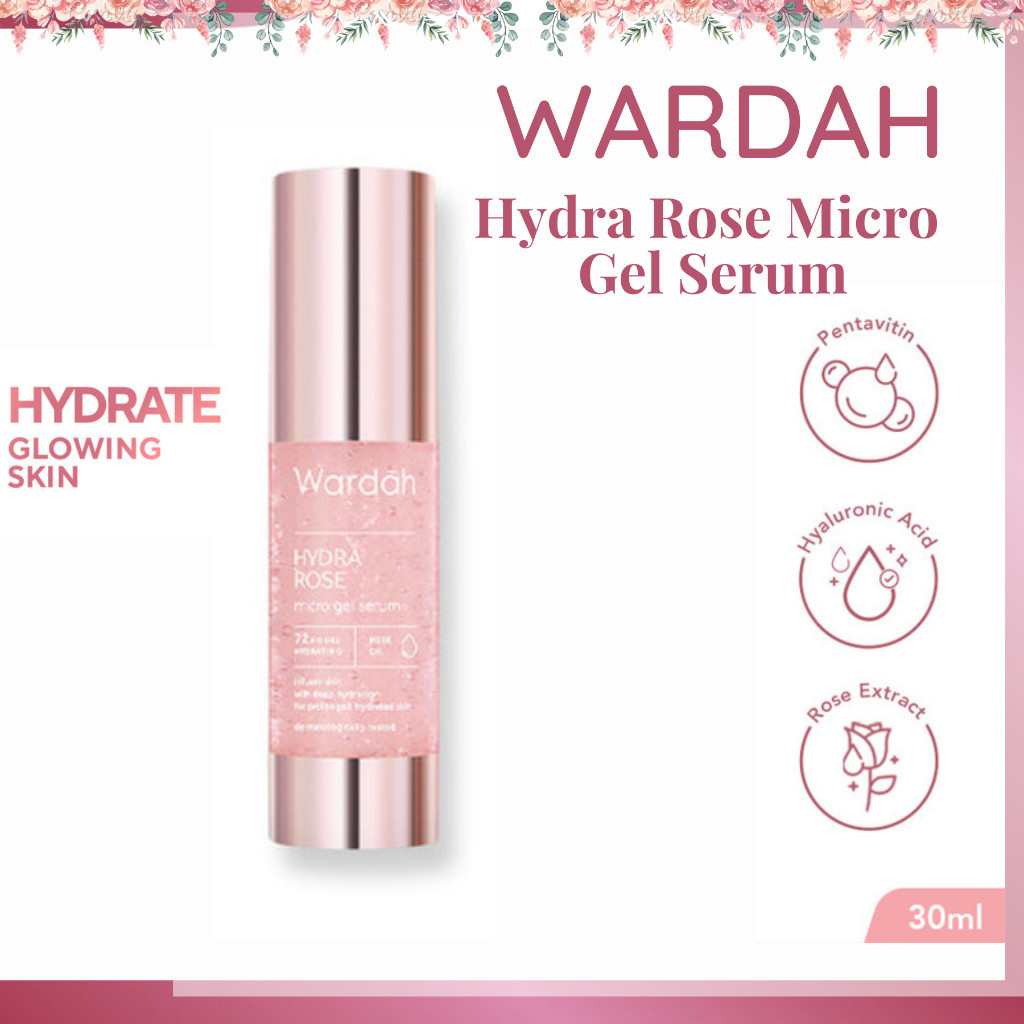 wardah hydra rose 14x hyaluronic pentavitin deep barrier repair serum 30ml/serum wajah wardah hydra rose 14x hyaluronic pentavitin deep barrier repair serum 30ml/serum wajah
