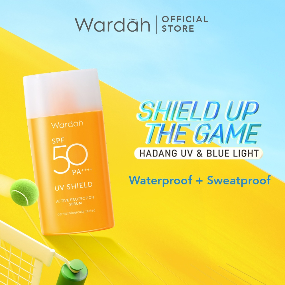 wardah uv shield active protection serum spf 50 pa+++ wardah uv shield active protection serum spf 50 pa+++