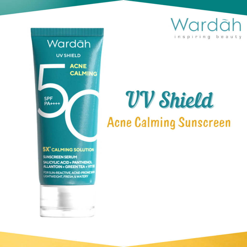 wardah uv shield acne calming sunscreen serum spf 50 pa++++ 40ml wardah uv shield acne calming sunscreen serum spf 50 pa++++ 40ml