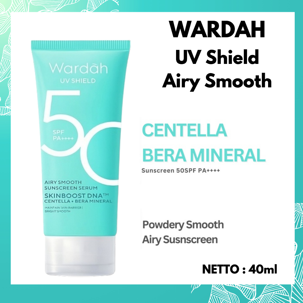 wardah uv shield spf 50 pa++++ airy smooth sunscreen serum 40ml wardah uv shield spf 50 pa++++ airy smooth sunscreen serum 40ml
