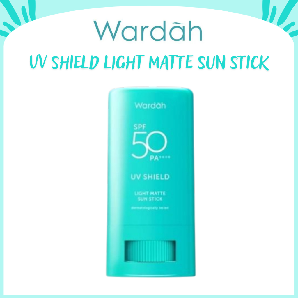 wardah uv shield light matte sun stick spf 50 pa+++ / sunscreen wajah wardah uv shield light matte sun stick spf 50 pa+++ / sunscreen wajah