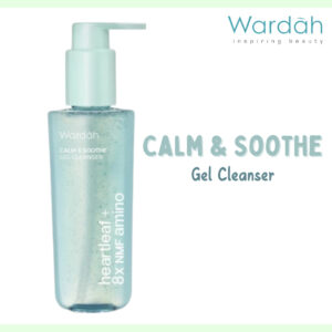 wardah heartleaf + 8x nmf amino calm & soothe gel cleanser 120ml/pembersih wajah