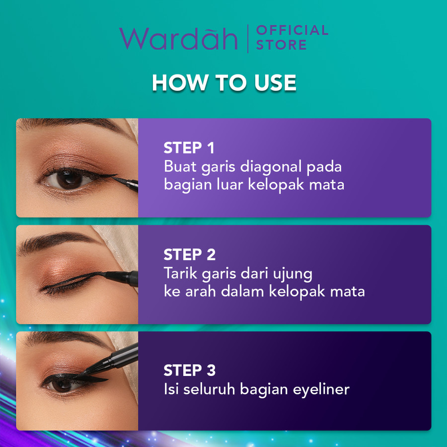 wardah eyexpert perfect precision liner 1ml | waterproof eyeliner wardah eyexpert perfect precision liner 1ml | waterproof eyeliner