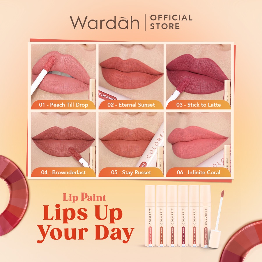 wardah colorfit last all day lip paint / lip cream / lip matte wardah colorfit last all day lip paint / lip cream / lip matte