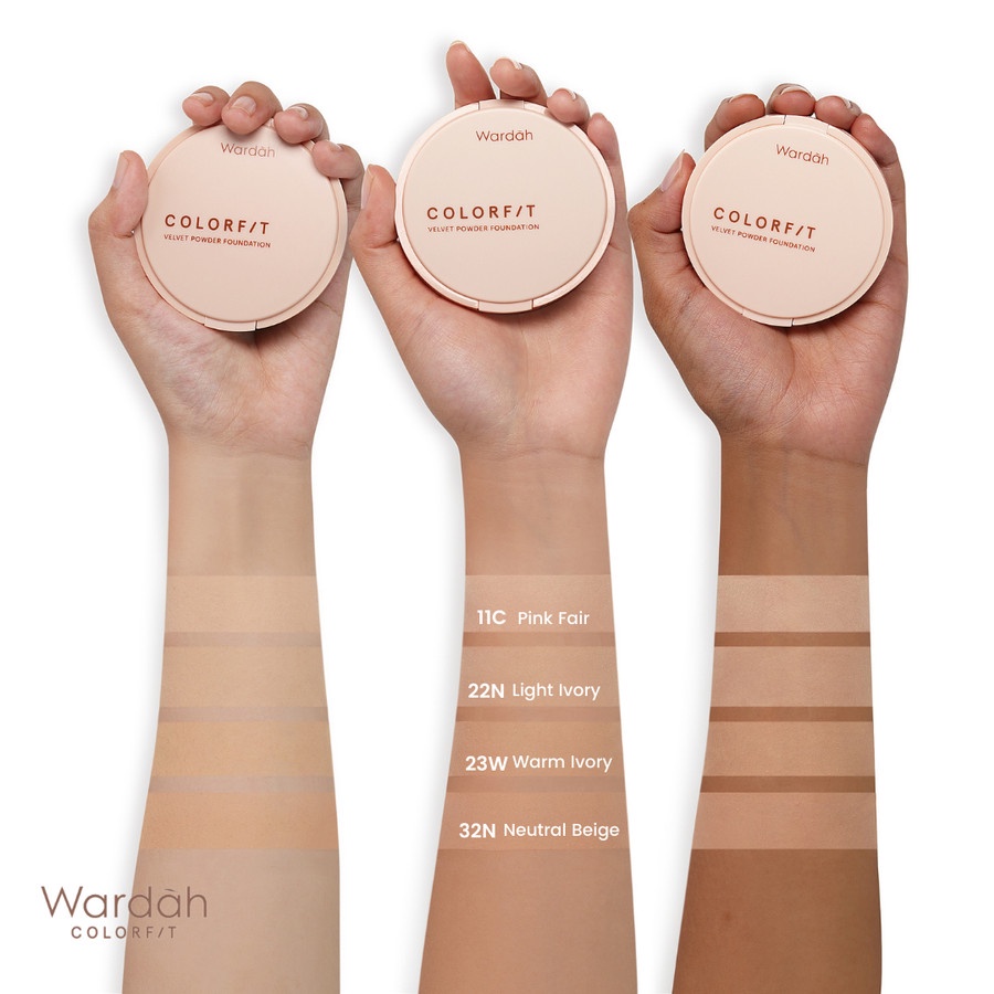 wardah colorfit velvet powder foundation spf 20 pa+++ wardah colorfit velvet powder foundation spf 20 pa+++