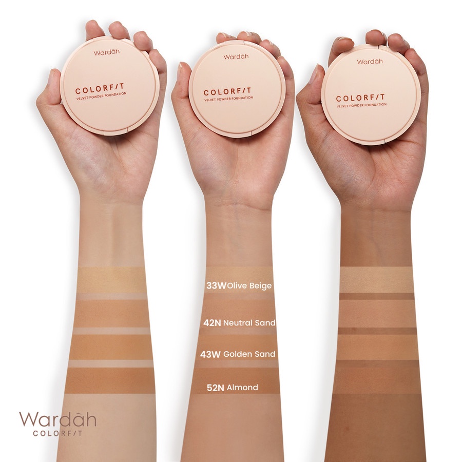 wardah colorfit velvet powder foundation spf 20 pa+++ wardah colorfit velvet powder foundation spf 20 pa+++