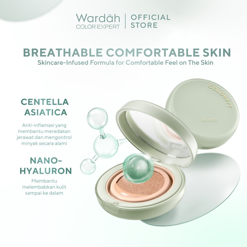 wardah colorfit 5d blur cloud cushion matte finish 18h spf 50 pa++++ 15gr wardah colorfit 5d blur cloud cushion matte finish 18h spf 50 pa++++ 15gr