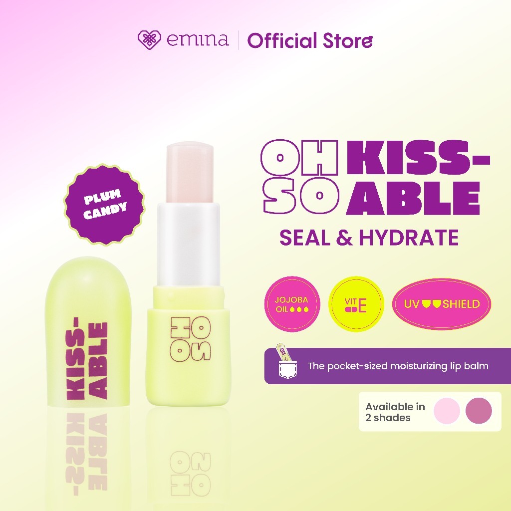 emina oh so kissable tinted balm stick 3.4g | lip balm | pelembab bibir emina oh so kissable tinted balm stick 3.4g | lip balm | pelembab bibir