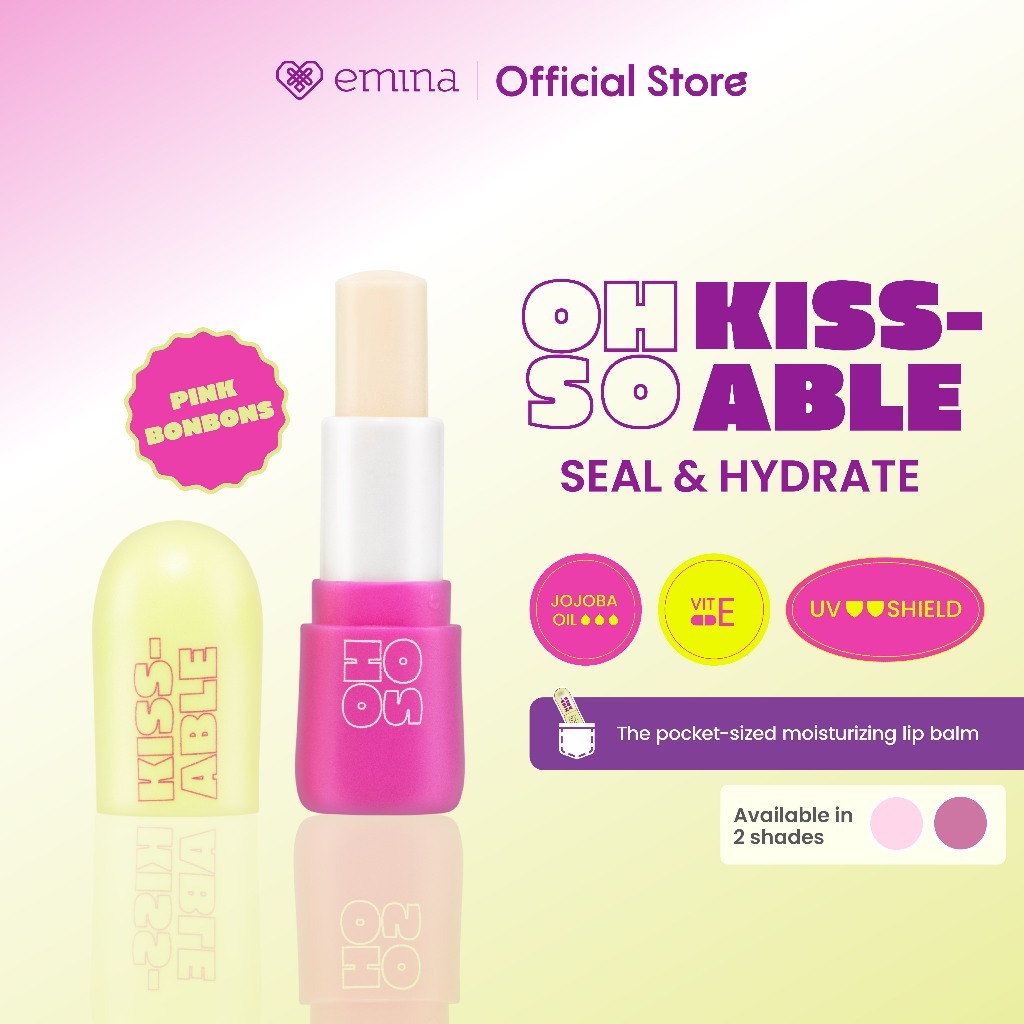 emina oh so kissable tinted balm stick 3.4g | lip balm | pelembab bibir emina oh so kissable tinted balm stick 3.4g | lip balm | pelembab bibir