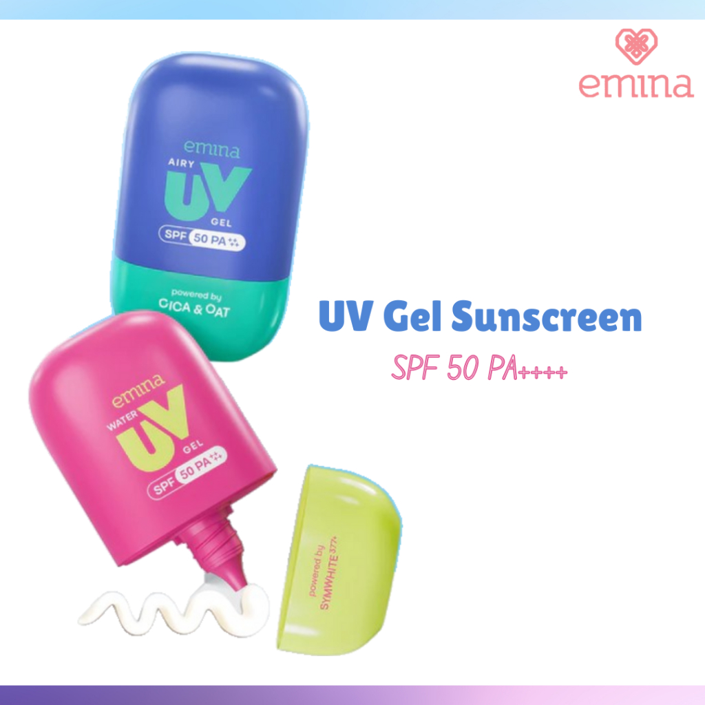 emina uv gel sunscreen spf 50 pa++++ 25ml/tabir surya emina uv gel sunscreen spf 50 pa++++ 25ml/tabir surya