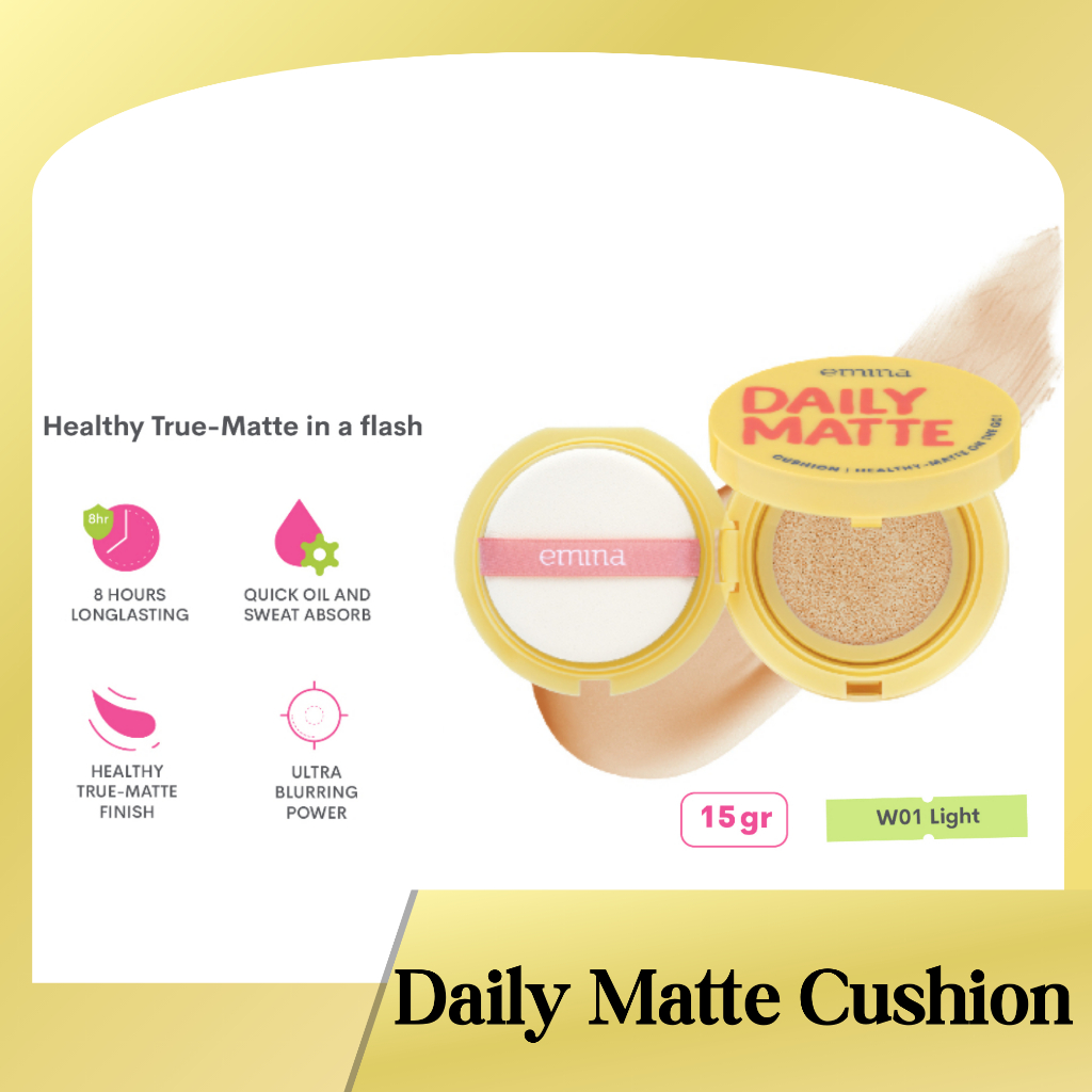 emina daily matte cushion / matte finish emina daily matte cushion / matte finish