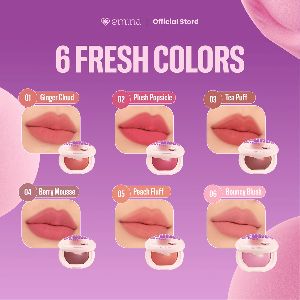 emina bouncy tint lip and cheek 7.4g/perona pipi emina bouncy tint lip and cheek 7.4g/perona pipi