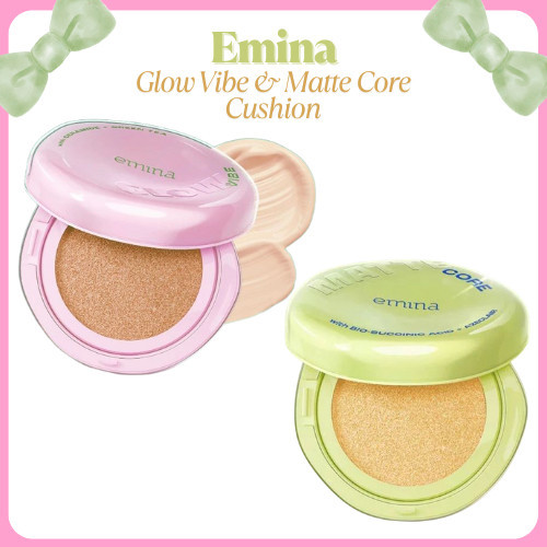 emina glow and matte 3in1 skincare cushion spf 50 pa++++ 13g/alas bedak emina glow and matte 3in1 skincare cushion spf 50 pa++++ 13g/alas bedak