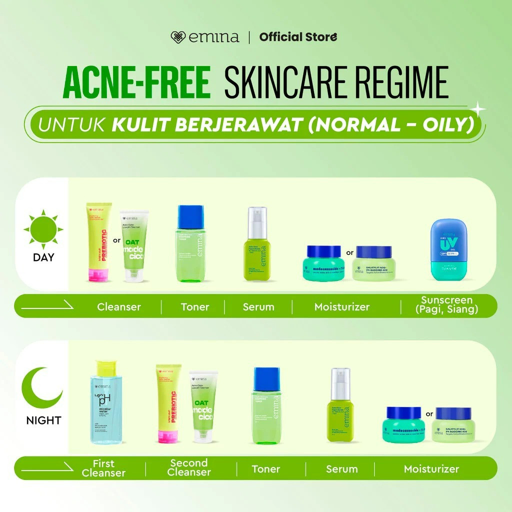 emina cica pro bha acne soothing toner 100ml/toner wajah emina cica pro bha acne soothing toner 100ml/toner wajah