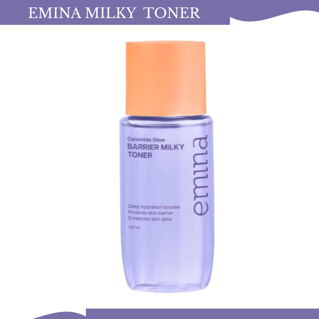 emina ceramide glow barrier milky toner 100ml/toner wajah emina ceramide glow barrier milky toner 100ml/toner wajah