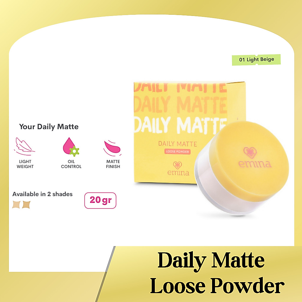 emina daily matte loose powder 20g | bedak tabur emina daily matte loose powder 20g | bedak tabur