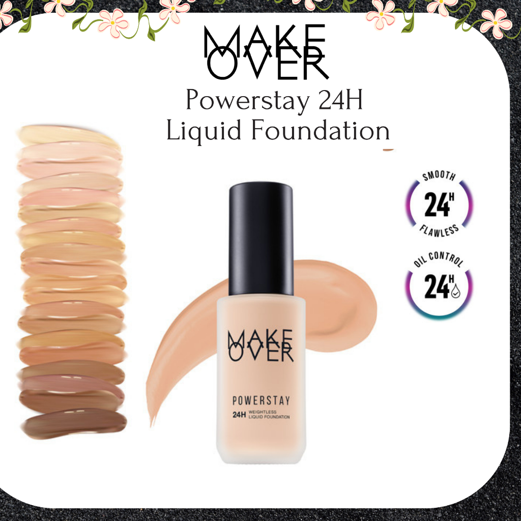 make over powerstay 24h weightless liquid foundation 40ml | oil control foundation make over powerstay 24h weightless liquid foundation 40ml | oil control foundation